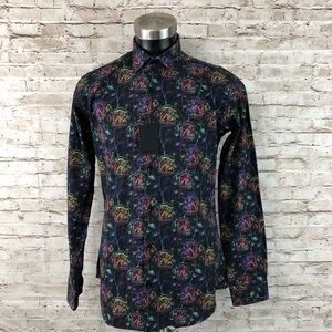 NWT Jared Lang Button Up Men’s Floral Design Shirt